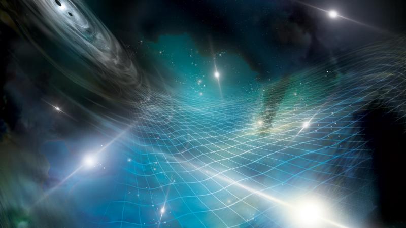 Gravitational Waves Conceptual Illustration